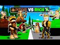 POOR VS RICH WAR in Roblox BROOKHAVEN RP!!