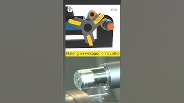 #making an hexagon on a lathe #lathe machine opresion #technical #automobile #mechanical engg.#3d