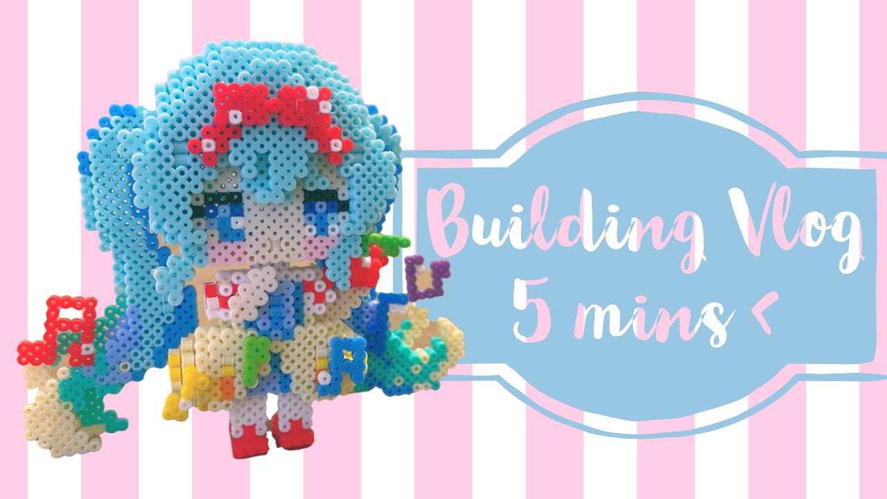 IT TOOK ME 4 HOURS TO BUILD THIS CUTIE 3D Perler Building Vlog with