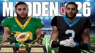 College Football 26 Two Time HEISMAN Enters Madden 26 NFL DRAFT