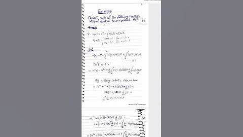 solved paper 2021-2022 solution integral equation bs math 7th semester GCUF main campus