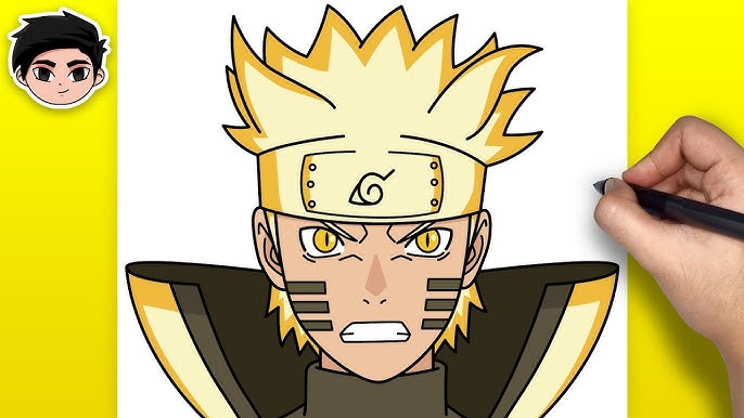 How To Draw Naruto Hokage - Step By Step (Tutorial) 