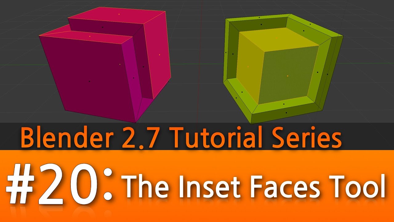 følelse klap Maladroit Blender 2.7 Tutorial #20 : The Inset Faces Tool - YouTube