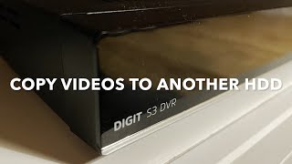 Technisat  DIGIT S3 DVR - copy/move videos to another HDD with active USB Hub 😁🤗