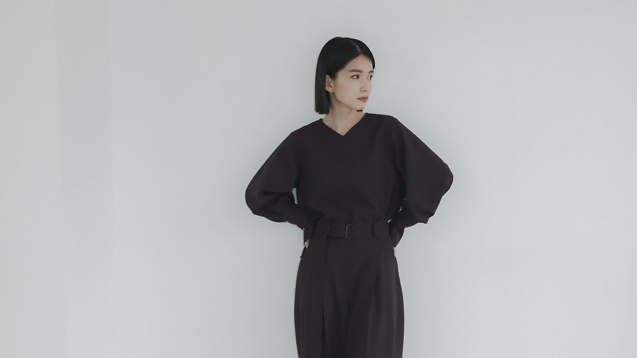 foufou フーフー vneck easy long blouse