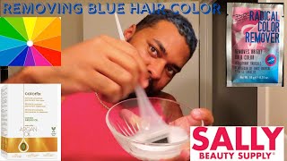 Removing Blue green Hair Dye Without Bleach?  Beyond The Zone  One N Only Haircolor Transformation