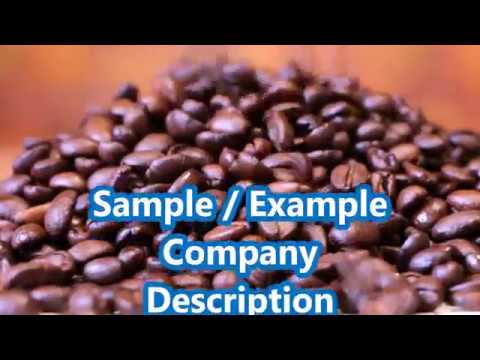 coffee shop company description business plan template with