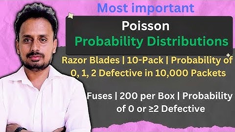 Poisson Distribution | Probability of Defective Razor Blades & Fuses – VTU Exam