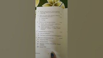 BCOS-183 Computer application in business / DEC-2022 2nd yr