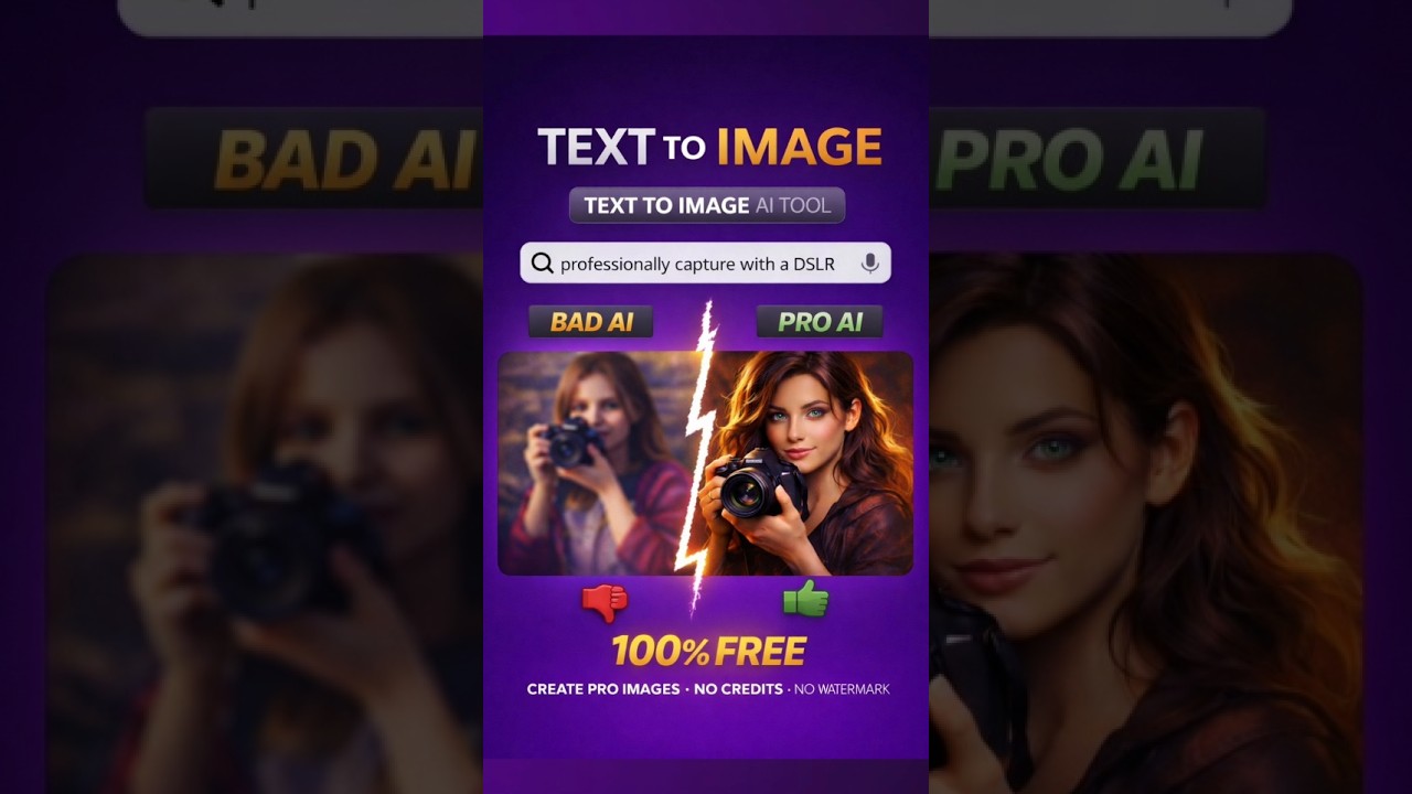 FREE AI That Turns TEXT into PRO Images 😱 | No Credits | No Watermark