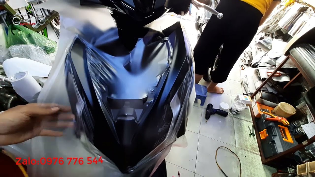 Dán Keo Xe Air Blade 125 - 2023 Đen Nhám - youtube
