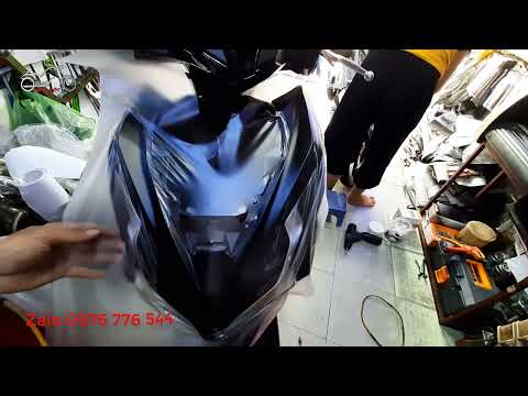 Video Dán Keo Xe Air Blade 125 - 2023 Đen Nhám - youtube