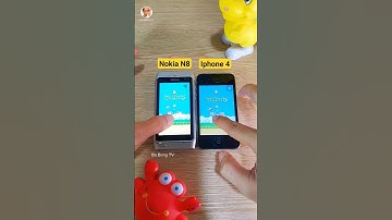 Nokia N8 vs Iphone 4 FlappyBird 😂 #shorts #apple #nokia #games