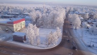 ЗИМНЯЯ ЗАРИСОВКА. Село Усть-Кулом в Республике Коми