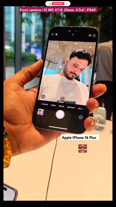 12MP Front Camera | iPhone 16 Plus Price 99,900 #shorts #iphonecamera #iphone16 #iphone16plus