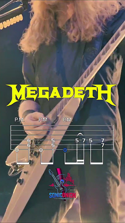 Megadeth's guitar technique🎸 #metal #megadeath #metalica #heavymetal #davemustaine
