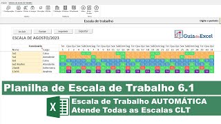 Planilha de Escala de Trabalho Automática 6.1