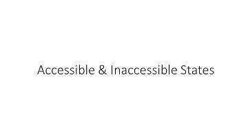 Accessible & Inaccessible States (in Urdu)