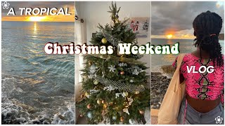 Christmas Weekend vlog: wraping gifts, going to the beach, family dinner +more!