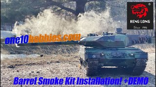 How to install Heng Long RC Tank Barrel Smoke Kit - www.one10hobbies.com