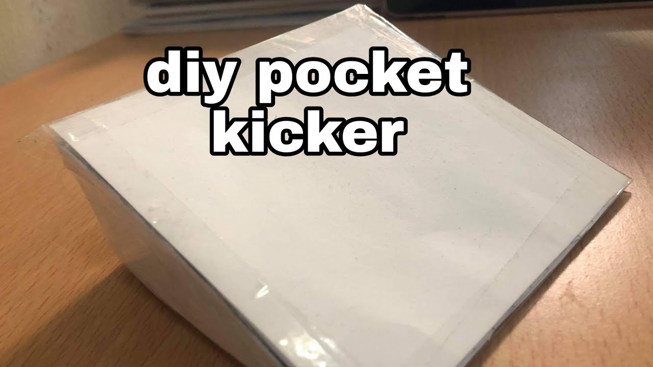 diy fingerboard pocket kicker YouTube