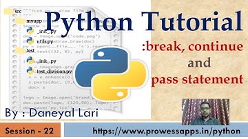 #23 Python Tutorial for Beginners | continue and pass statement in Python