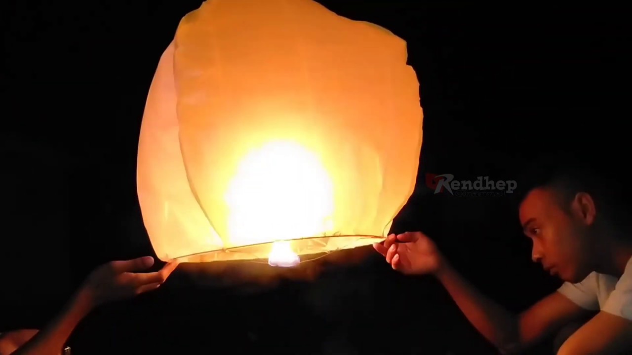 Cara Membuat Lampion Terbang Rendhep Creative YouTube
