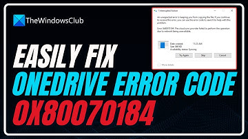 OneDrive Error 0x80070184: The cloud sync provider failed to perform the operation
