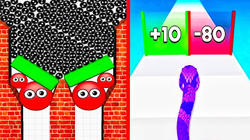 Snake Run 3D vs Hide Ball - All Levels Gameplay (Android,iOS) Part 2