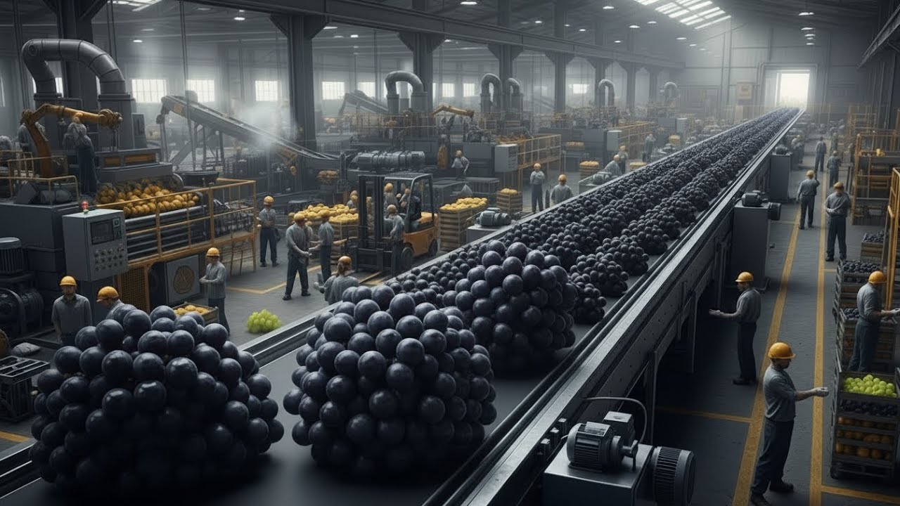 Inside a Modern Grape Ice Cream Processing Factory | Full Process