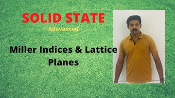 Miller Indices and Lattice Plane  Solid State( Advanced)  AJT Chemistry