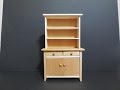 ドールハウス家具 カップボードの作り方 Dollhouse furniture Way of