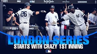 Yanks and Sox post big first innings in London