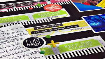 Travelers Notebook Process Video: Arcade Love (Stretch the Sketch)