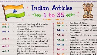 Indian Articles 1 to 35 Revision | Political Science | #Live #studywithme #polity #ssc #upsc #rrb