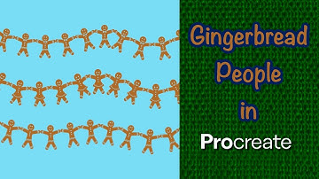 Gingerbread people in PROcreate