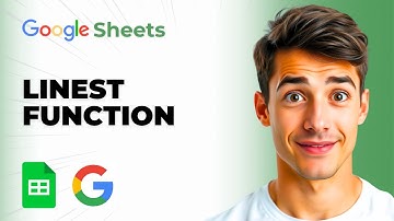 De LIJNST-functie gebruiken in Google Sheets - Lineaire regressie (de gemakkelijkste manier) (gid...