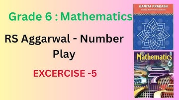 Class 6 Mathematics|RS Aggarwal| CH-Number Play| More on Palindromes| Complete excercise