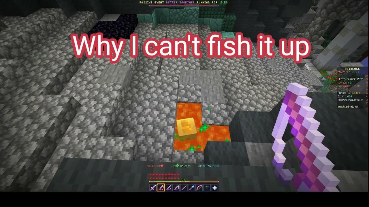 Golden Fish in magma field? Hypixel Skyblock YouTube