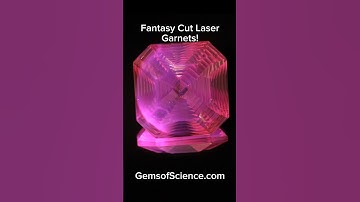 Fantasy cut laser garnets on Gems of Science!  #gemstone #garnet #science #laser #crystals