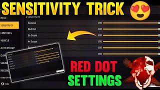 SENSITIVITY TRICK 🤩 HOW TO USE SENSITIVITY 2024 FREEFIRE SENSITIVITY TRICK TAMIL