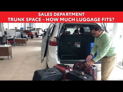Toyota Trunk Space - How much luggage can you fit into the trunk of a Toyota?