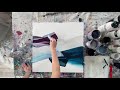 Abstract Acrylic Painting Techniques  Using a Catalyst Wedge
