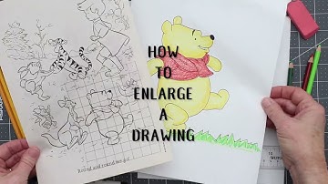 How to Enlarge a Drawing to Scale With a Grid Full Length Tutorial
