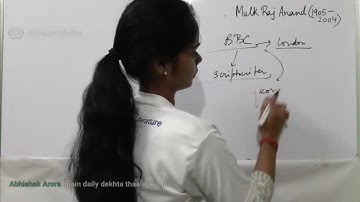 Mulk Raj Anand -brief intro.