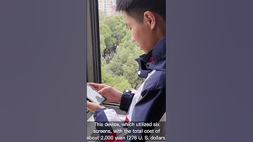 Chinese student builds foldable phone from 3D-printed, recycled materials