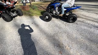 First Trail Ride On My 2023 Raptor 700R Se With My Friend Hit Like 3 Trees
