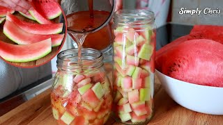 PICKLED WATERMELON RIND | HOME COOKING | #simplychris