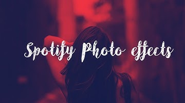 Spotify Color Effects (Duotone color Effect) - Photoshop Tutorial