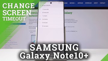 How to Change Screen Timeout in SAMSUNG Galaxy Note 10+ - Sleep Time Set Up